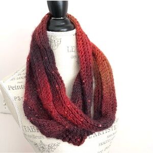 Multicolored Gradient Knit Scarf